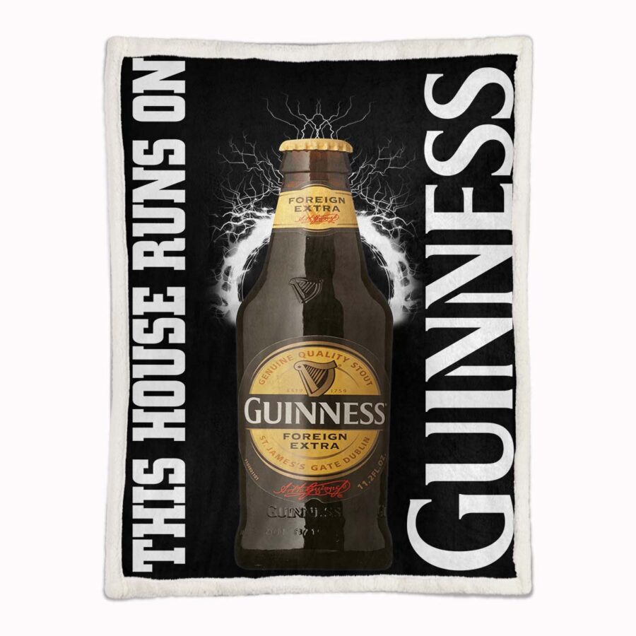Dieses Haus wird mit Guinness betrieben Decke - Fleecedecke – Bild 2