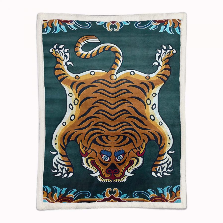 Tiger Trippy 1001 Decke - Fleecedecke – Bild 2