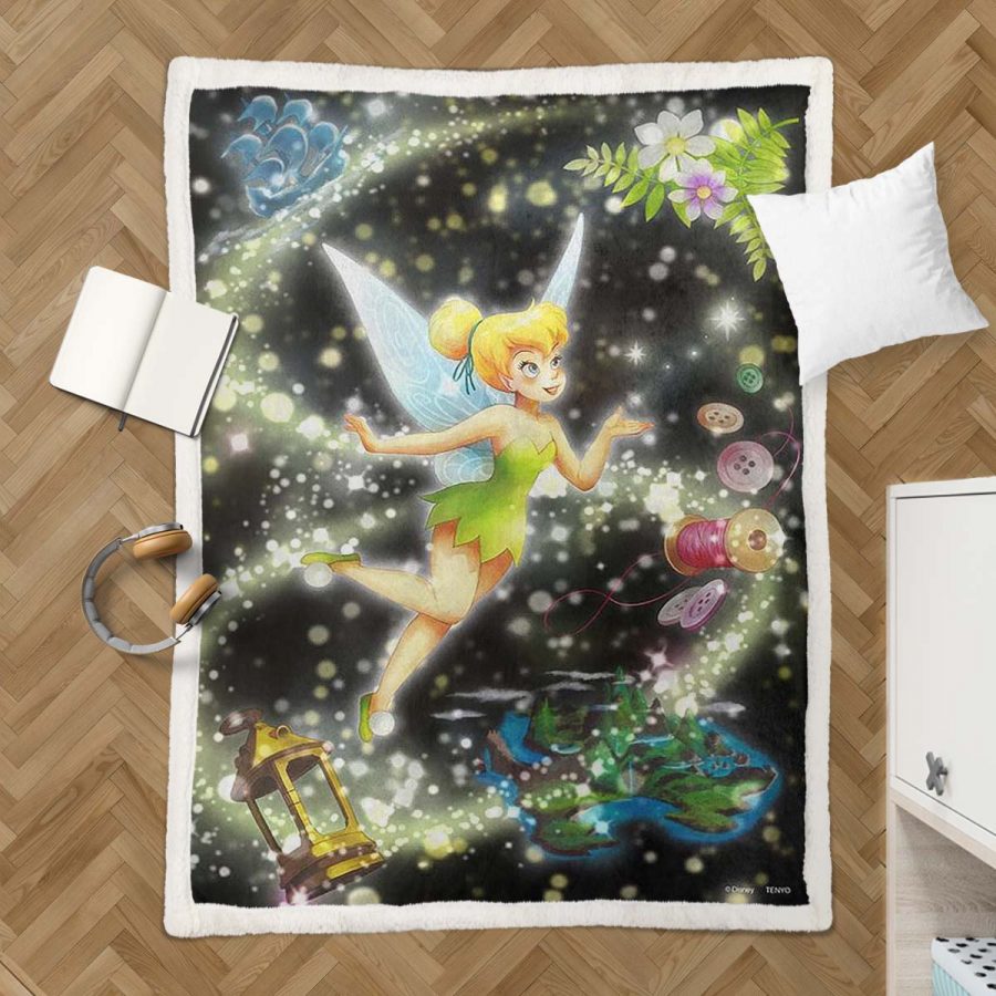 Tinkerbell Prinzessin 01 Decke - Fleecedecke – Bild 3