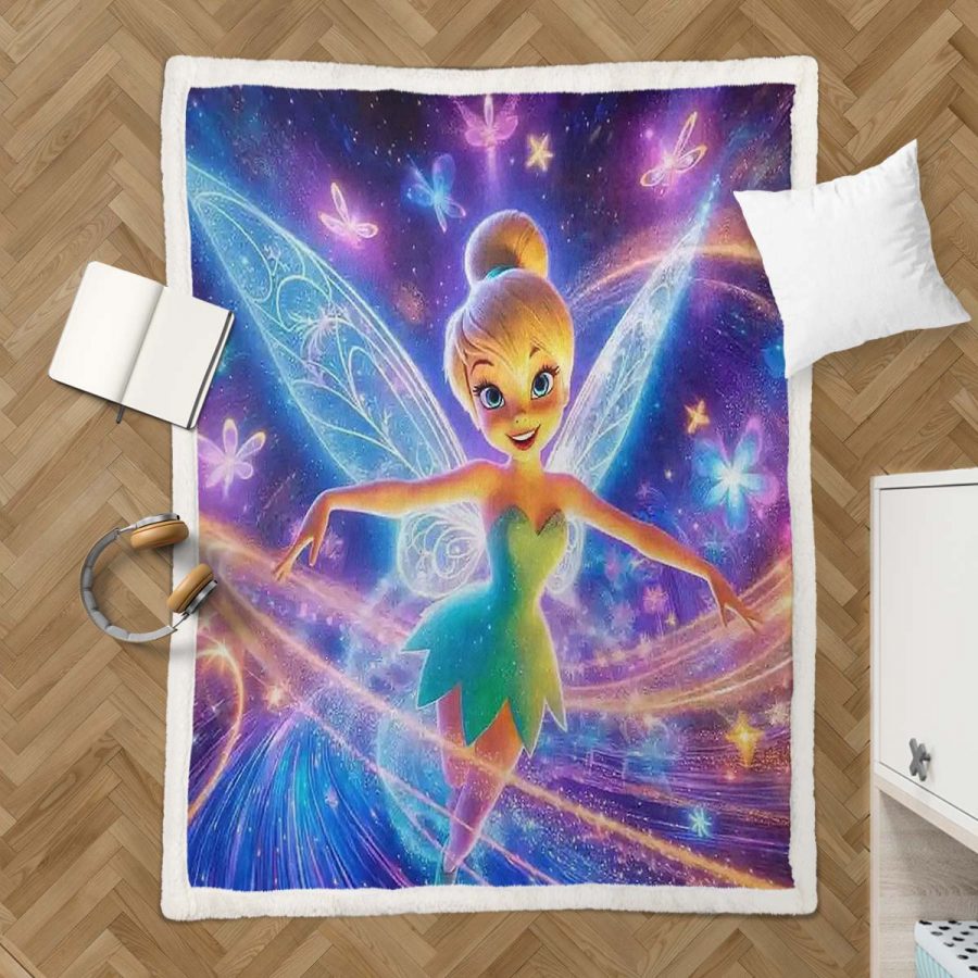 Tinkerbell Prinzessin 03 Decke - Fleecedecke – Bild 3