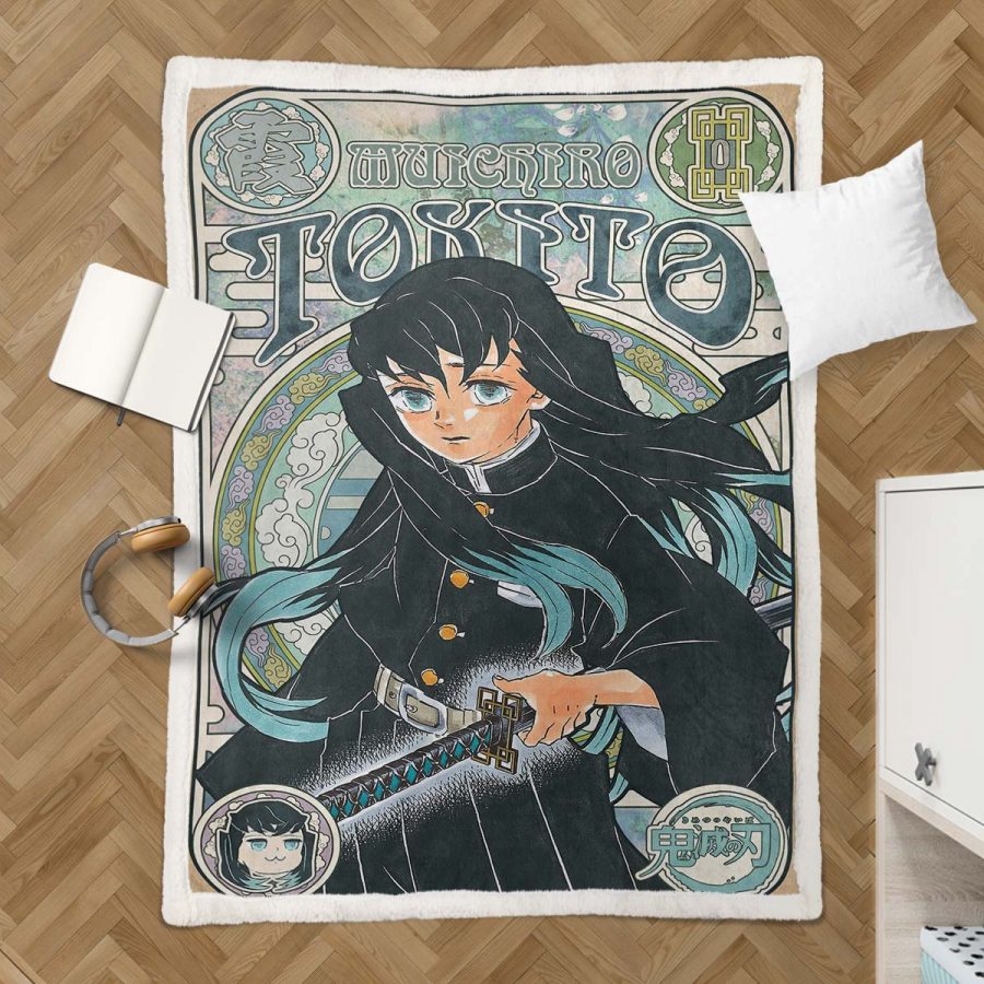 Tokito Demon Slayer Decke - Fleecedecke – Bild 3