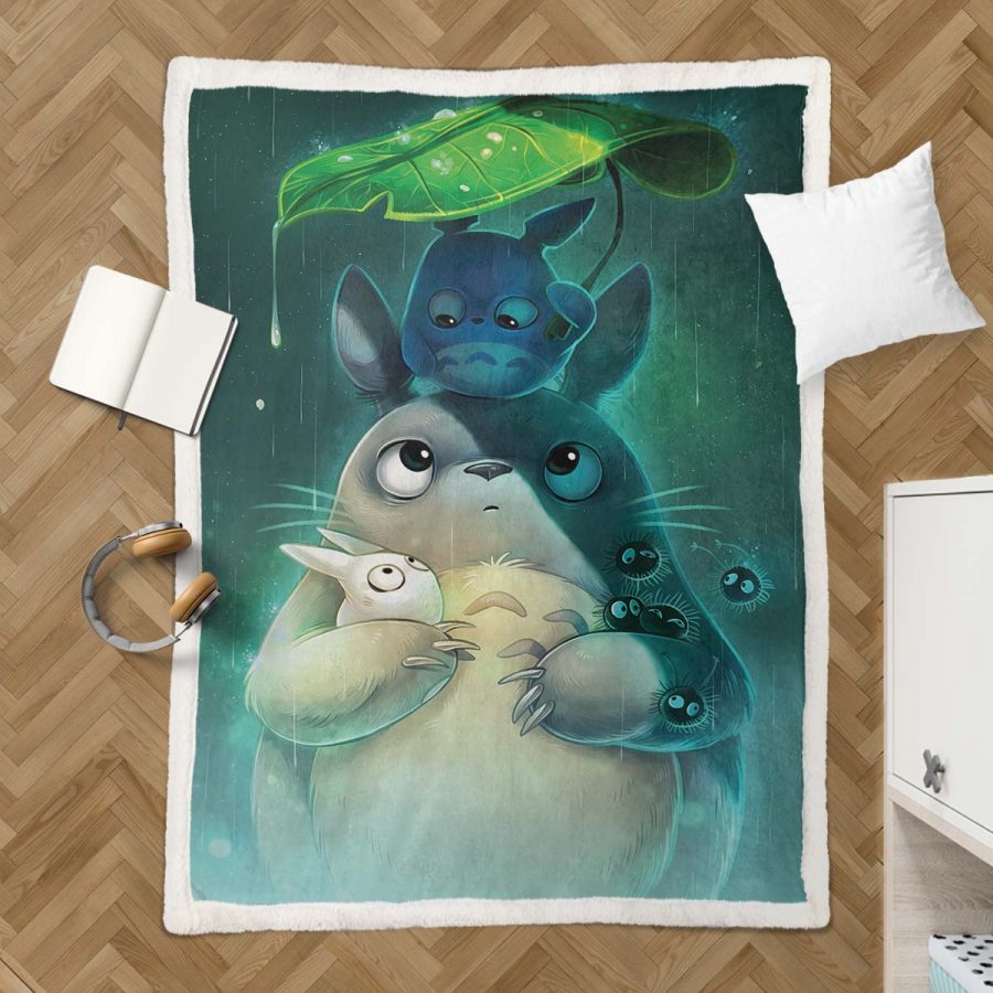 Totoro in Mein Nachbar Totoro 03 Decke - Fleecedecke – Bild 3