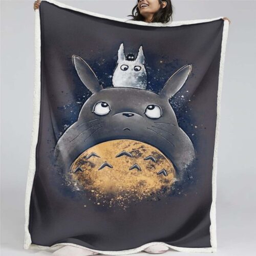 Totoro in Mein Nachbar Totoro 08 Decke - Fleecedecke
