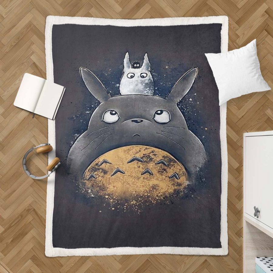 Totoro in Mein Nachbar Totoro 08 Decke - Fleecedecke – Bild 3