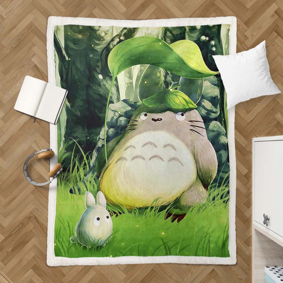 Totoro in Mein Nachbar Totoro 11 Decke - Fleecedecke – Bild 3
