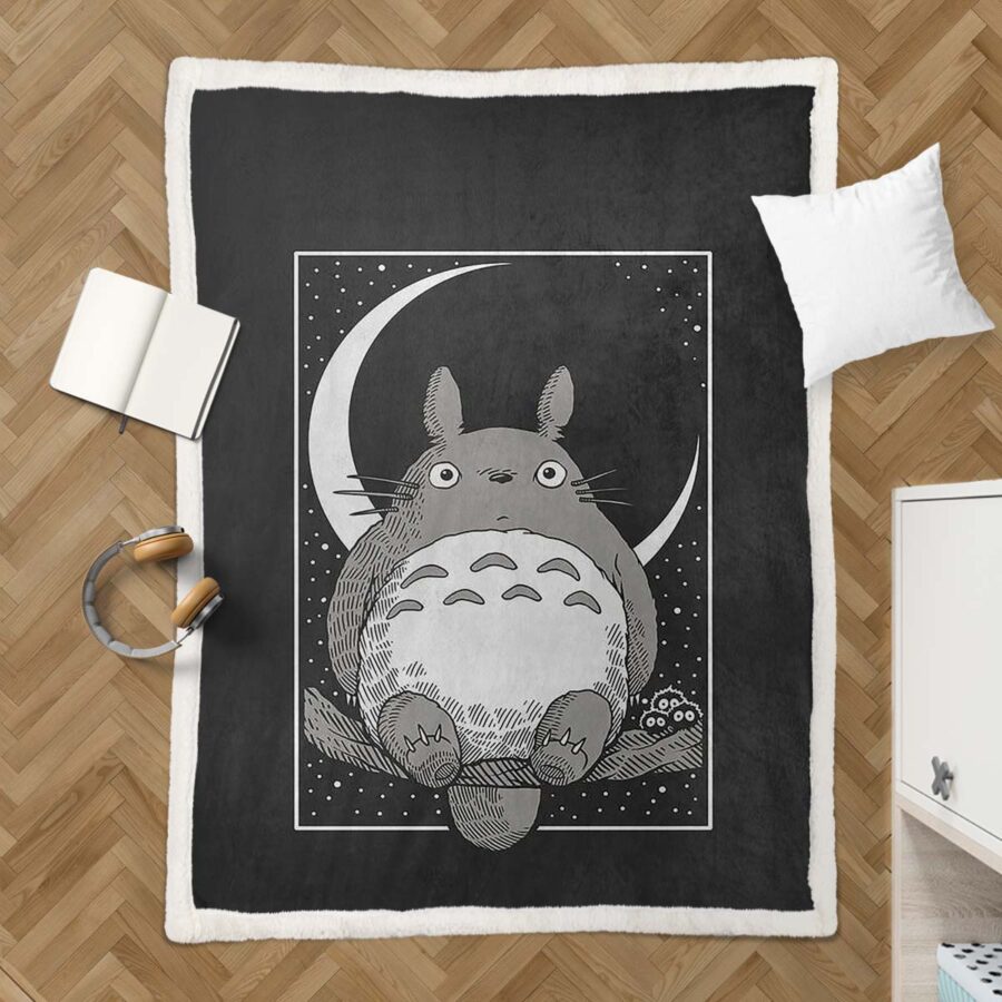 Totoro in Mein Nachbar Totoro 13 Decke - Fleecedecke – Bild 3