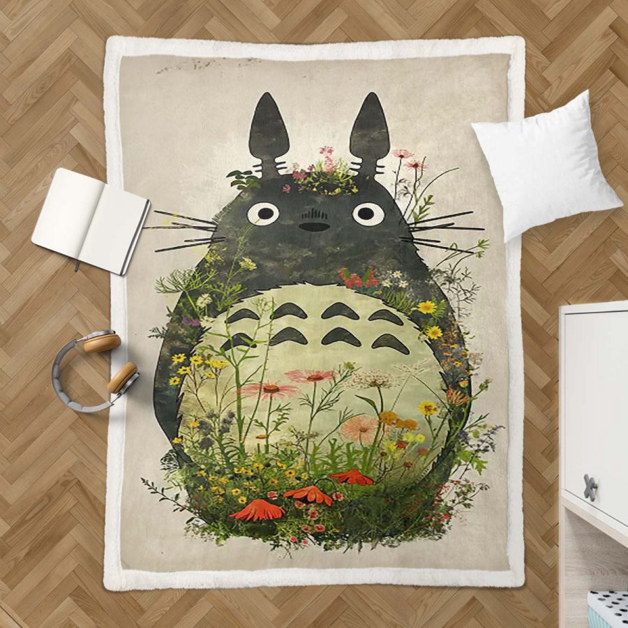 Totoro in Mein Nachbar Totoro 14 Decke - Fleecedecke – Bild 3