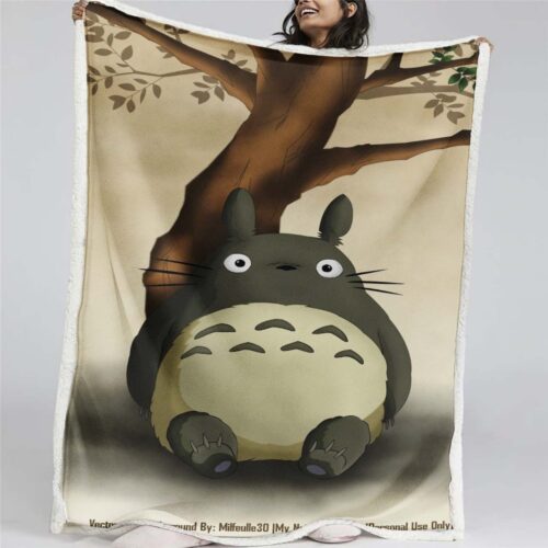 Totoro in Mein Nachbar Totoro 15 Decke - Fleecedecke