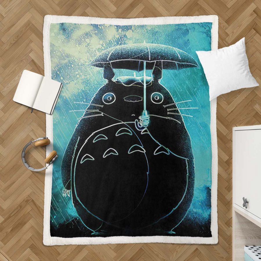 Totoro in Mein Nachbar Totoro Decke - Fleecedecke – Bild 3