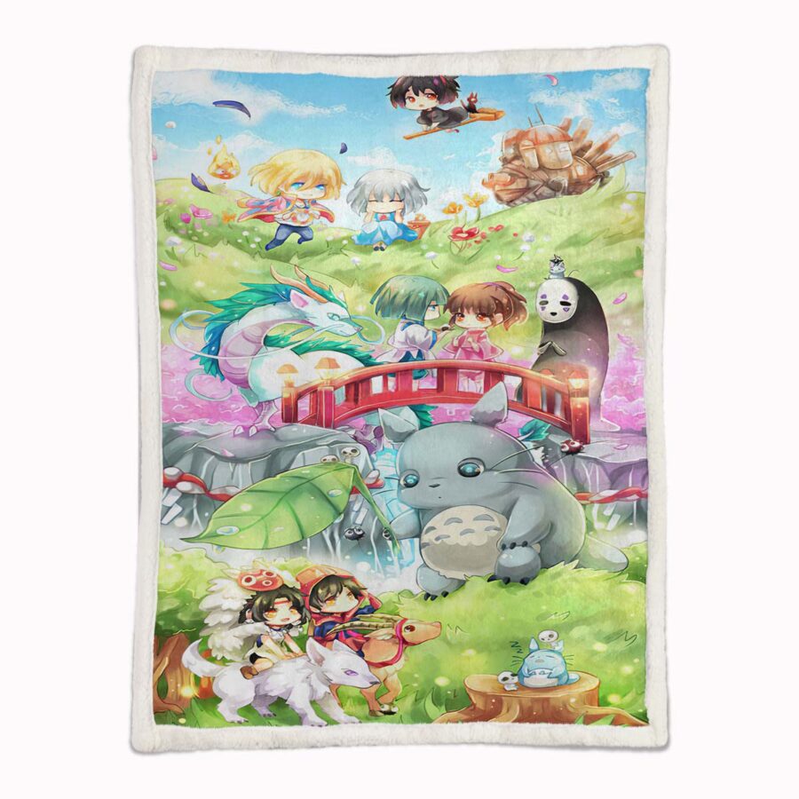 Totoro in Mein Nachbar Totoro und seine Freunde 07 Decke - Fleecedecke – Bild 2
