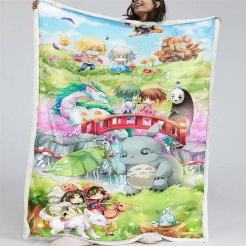 Totoro in Mein Nachbar Totoro und seine Freunde 07 Decke - Fleecedecke