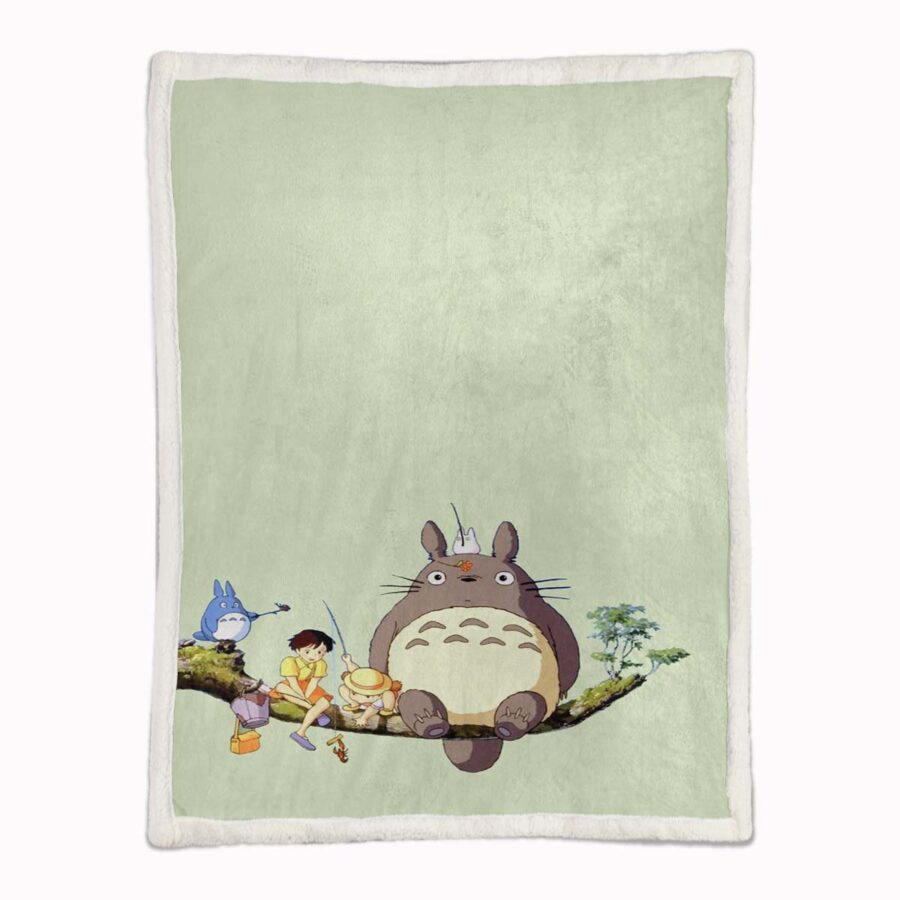 Totoro in Mein Nachbar Totoro und seine Freunde 10 Decke - Fleecedecke – Bild 2