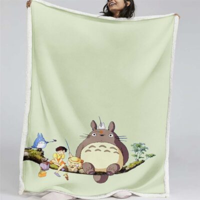 Totoro in Mein Nachbar Totoro und seine Freunde 10 Decke - Fleecedecke
