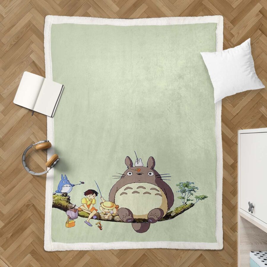 Totoro in Mein Nachbar Totoro und seine Freunde 10 Decke - Fleecedecke – Bild 3
