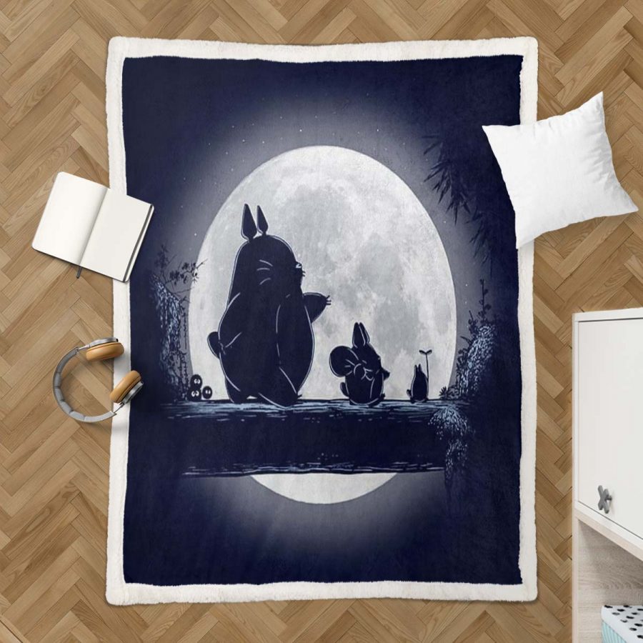 Totoro in Mein Nachbar Totoro und seine Freunde 11 Decke - Fleecedecke – Bild 3