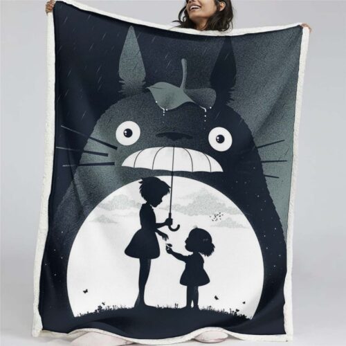 Totoro in Mein Nachbar Totoro und seine Freunde 12 Decke - Fleecedecke