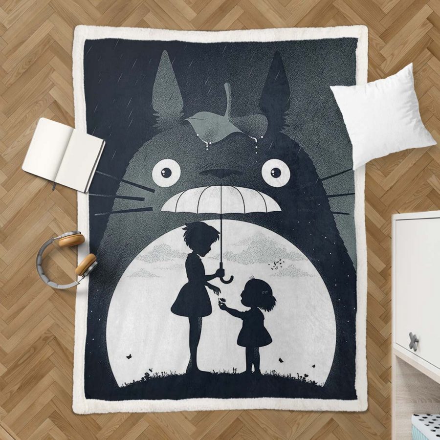 Totoro in Mein Nachbar Totoro und seine Freunde 12 Decke - Fleecedecke – Bild 3
