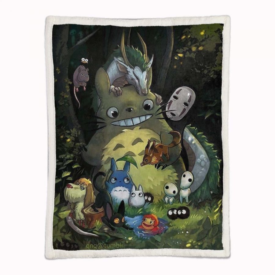 Totoro in Mein Nachbar Totoro und seine Freunde 17 Decke - Fleecedecke – Bild 2
