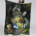 Totoro in Mein Nachbar Totoro und seine Freunde 17 Decke – Fleecedecke