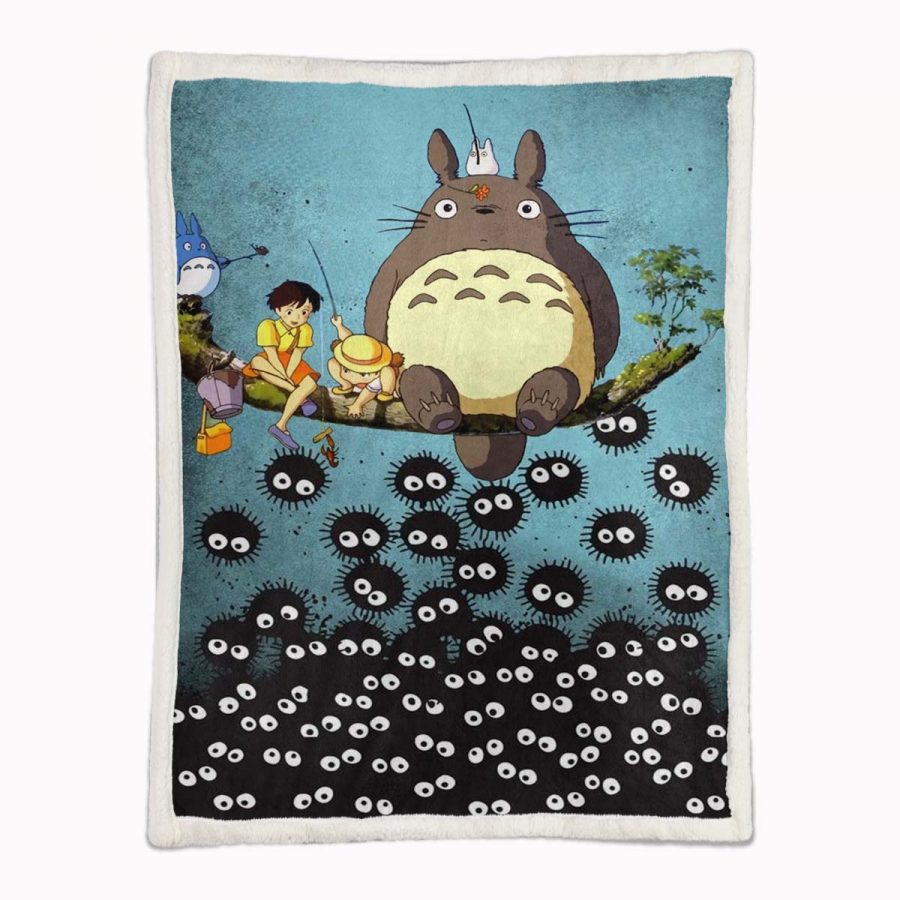 Totoro in Mein Nachbar Totoro und seine Freunde 18 Decke - Fleecedecke – Bild 2
