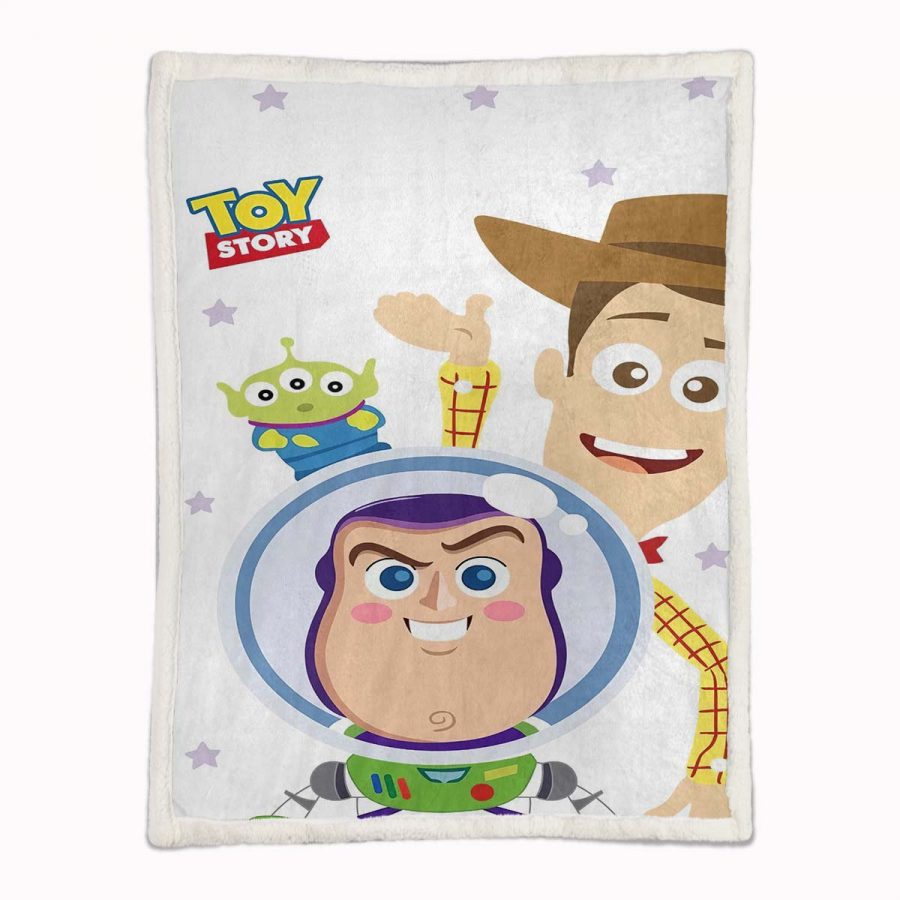 Toy Story - Buzz Lightyear - Woody 05 Decke - Fleecedecke – Bild 2