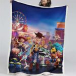 Toy Story Buzz Lightyear Woody Alle Charaktere 02 Decke – Fleecedecke