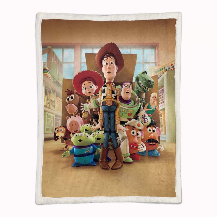 Toy Story Buzz Lightyear Woody Alle Charaktere 04 Decke - Fleecedecke – Bild 2