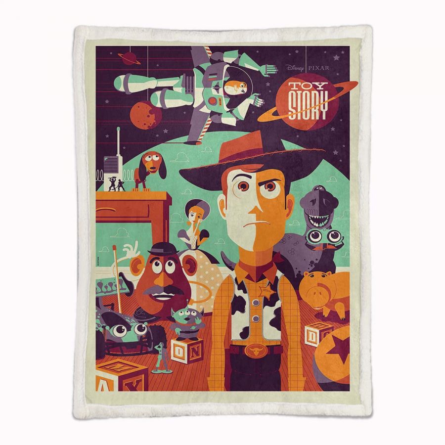 Toy Story Buzz Lightyear Woody Alle Charaktere 06 Decke - Fleecedecke – Bild 2
