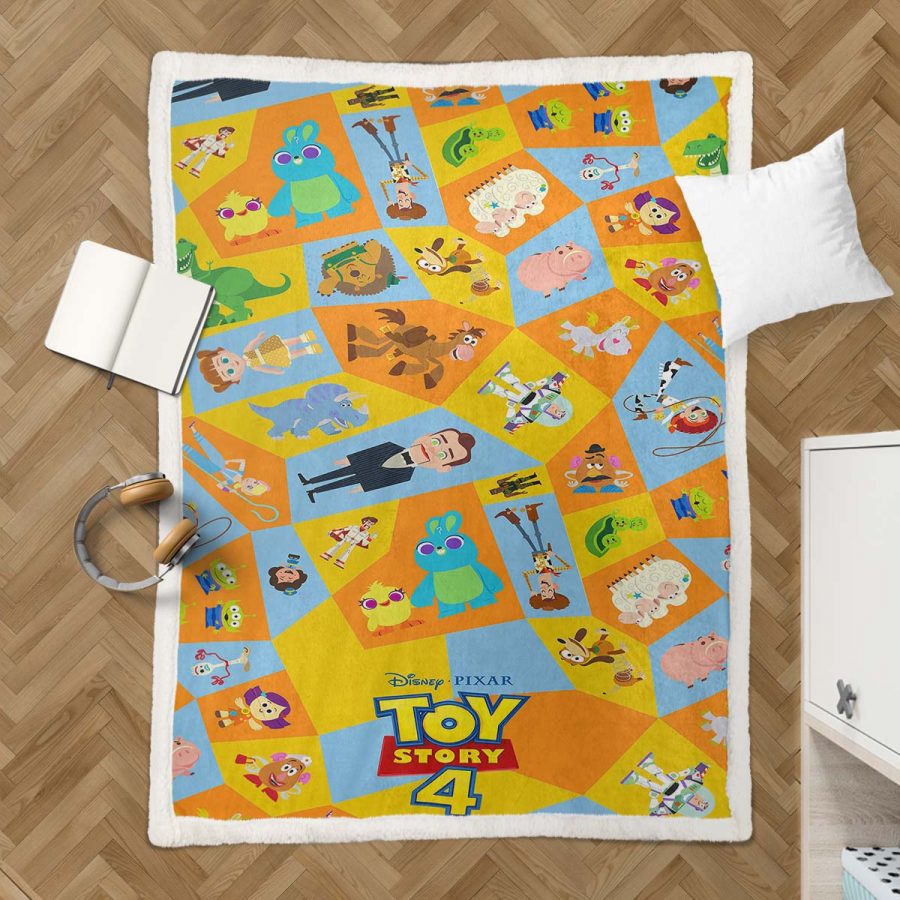 Toy Story Buzz Lightyear Woody Alle Charaktere 09 Decke - Fleecedecke – Bild 3