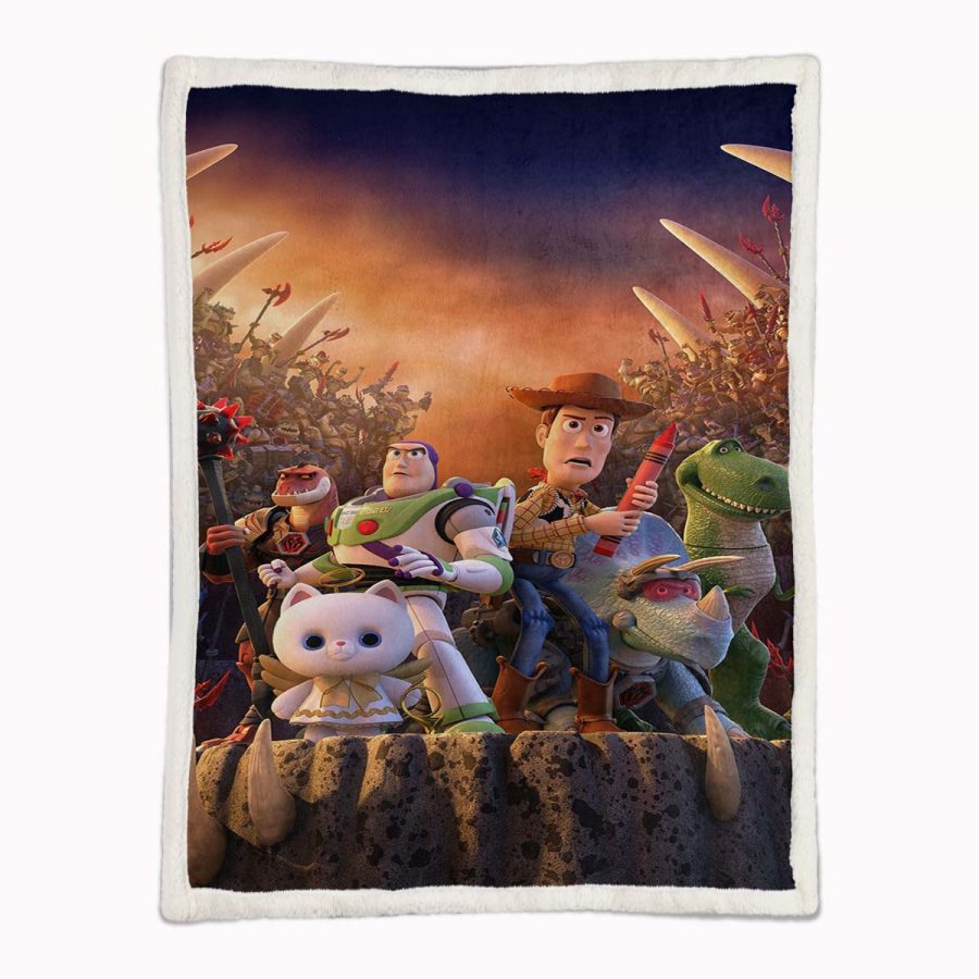 Toy Story Buzz Lightyear Woody Alle Charaktere 10 Decke - Fleecedecke – Bild 2