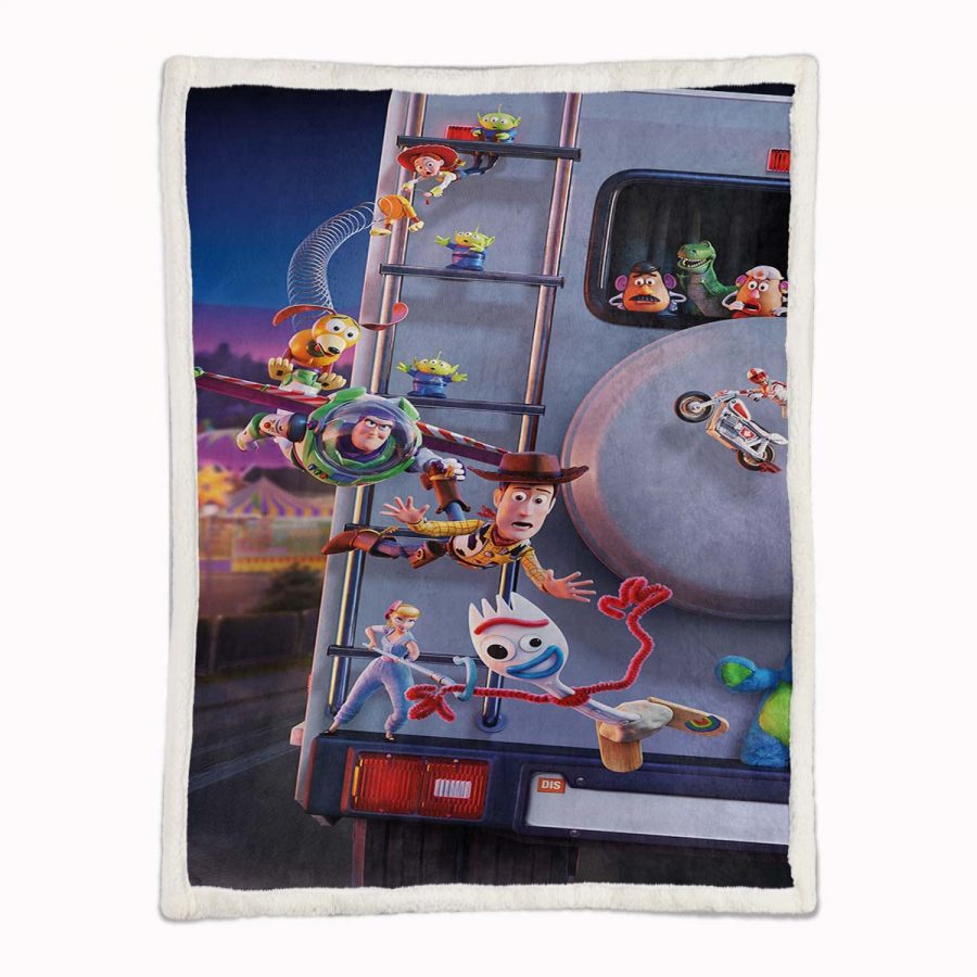 Toy Story Buzz Lightyear Woody Alle Charaktere 11 Decke - Fleecedecke – Bild 2