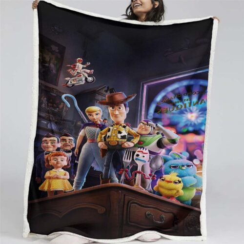 Toy Story Buzz Lightyear Woody Alle Charaktere 12 Decke - Fleecedecke