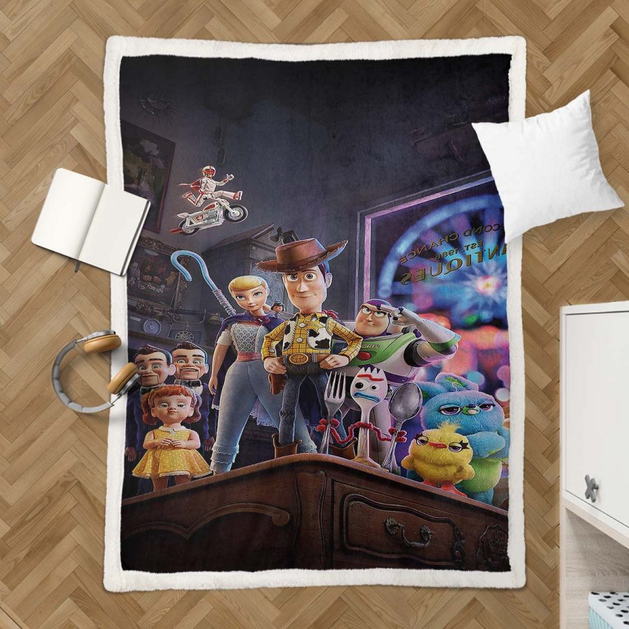 Toy Story Buzz Lightyear Woody Alle Charaktere 12 Decke - Fleecedecke – Bild 3