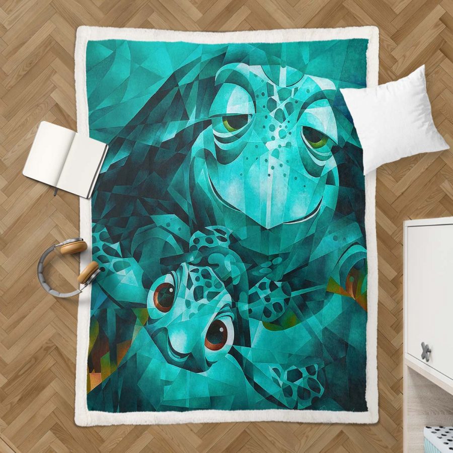 Schildkröte Findet Nemo 13 Decke - Fleecedecke – Bild 3