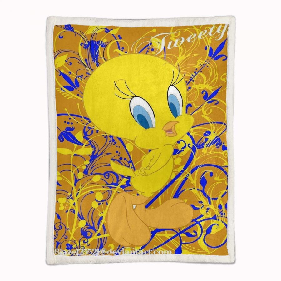 Tweety Vogel Looney Tunes 02 Decke - Fleecedecke – Bild 2