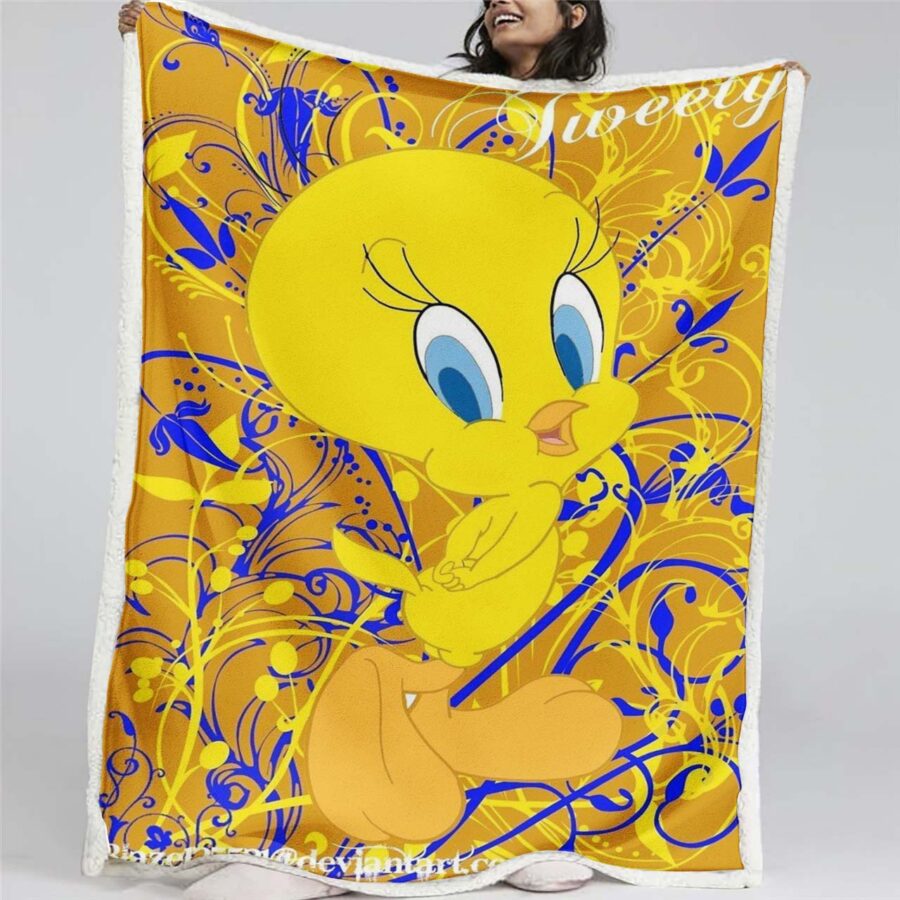 Tweety Vogel Looney Tunes 02 Decke - Fleecedecke
