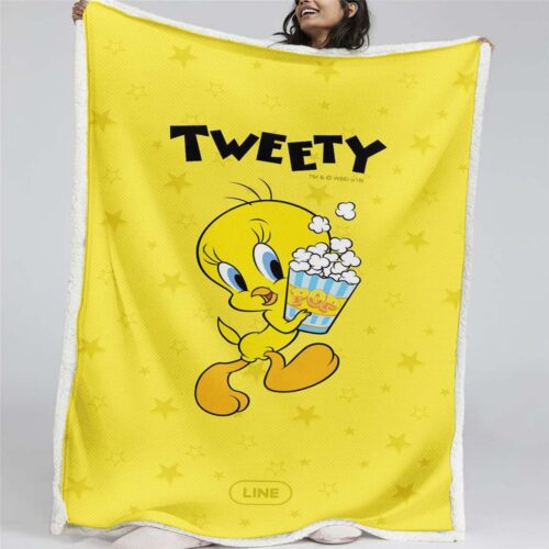 Tweety Vogel Looney Tunes 04 Decke - Fleecedecke
