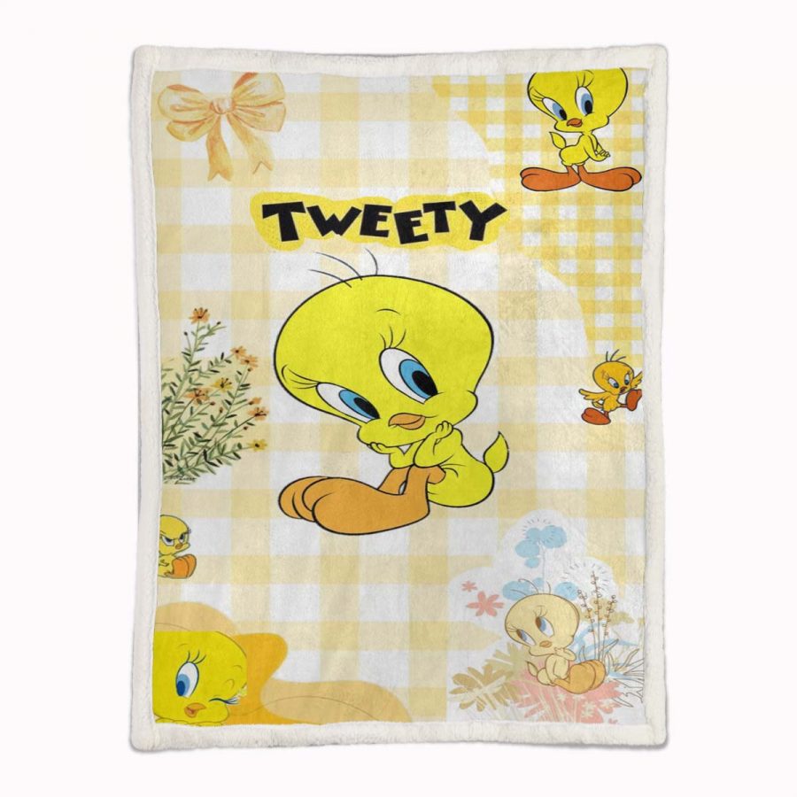 Tweety Vogel Looney Tunes 05 Decke - Fleecedecke – Bild 2