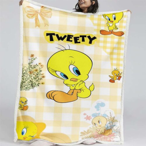 Tweety Vogel Looney Tunes 05 Decke - Fleecedecke