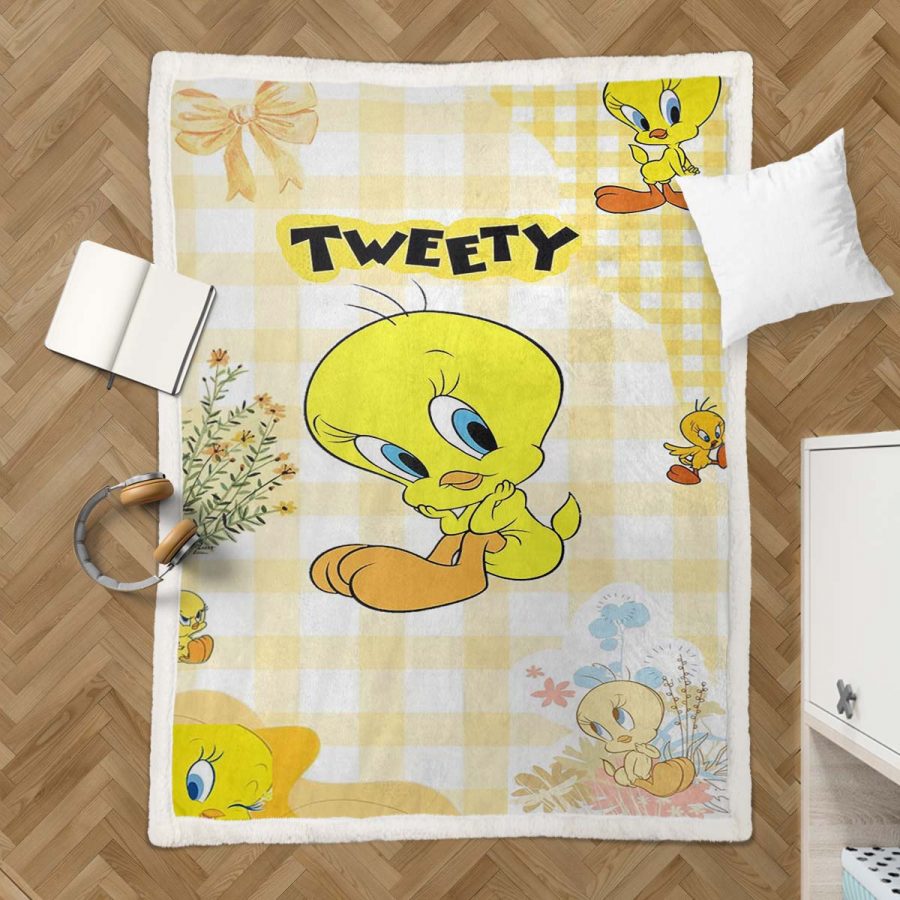 Tweety Vogel Looney Tunes 05 Decke - Fleecedecke – Bild 3