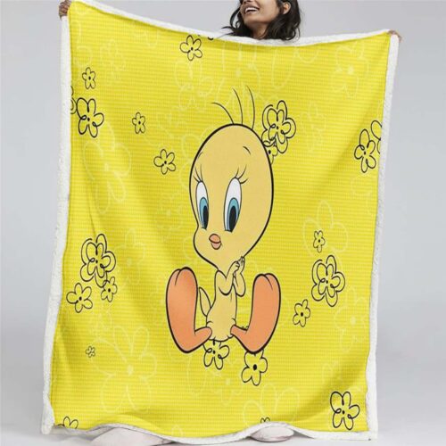 Tweety Vogel Looney Tunes 06 Decke - Fleecedecke