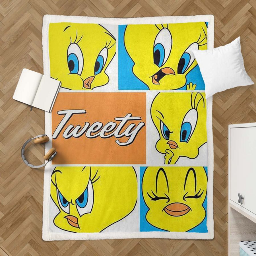 Tweety Vogel Looney Tunes 09 Decke - Fleecedecke – Bild 3