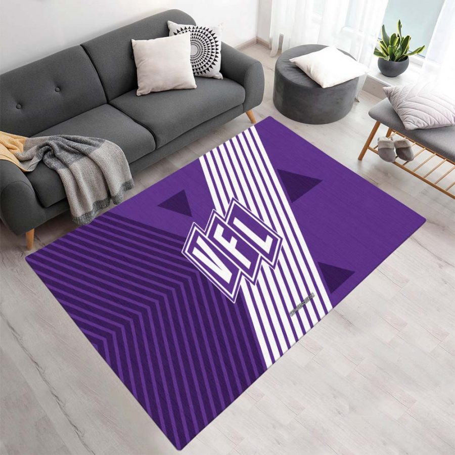 VFL Osnabrück lila weiße Linien Hintergrund Teppich – Bild 2
