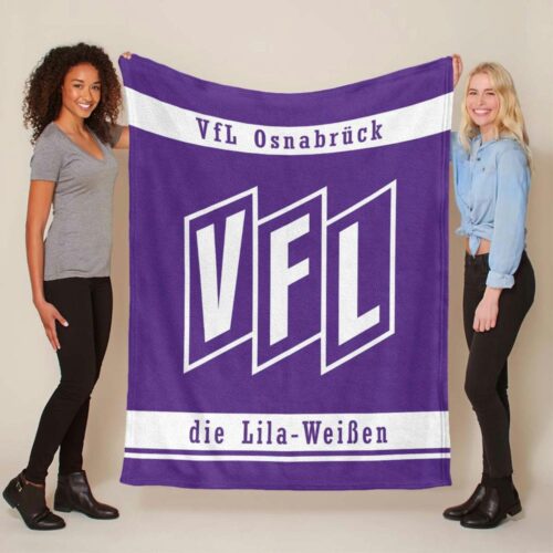 VFL Osnabrück violetter Hintergrund Stil 04 Fleecedecke - Decke