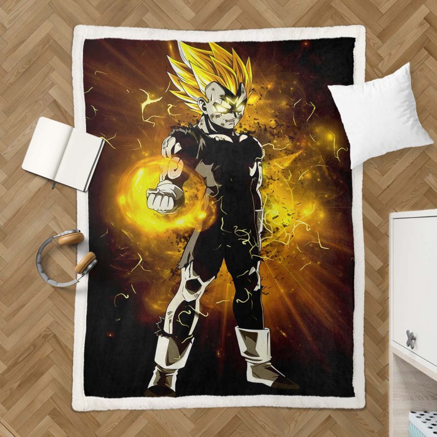Vegeta Dragon Ball 1003 Decke - Fleecedecke – Bild 3