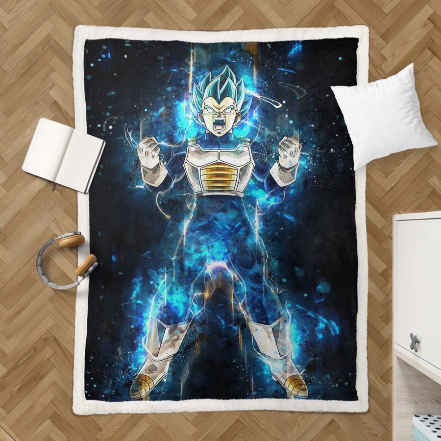 Vegeta Ultra Instinct Dragon Ball Decke - Fleecedecke – Bild 3