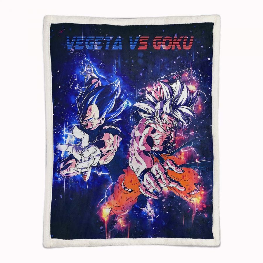 Vegeta und Son Goku Dragon Ball Decke - Fleecedecke – Bild 2