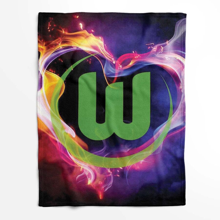 VfL Wolfsburg WOB13 Fleecedecke - Decke – Bild 2