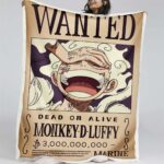 Gesucht: Monkey D. Ruffy Gear 5 Decke – Fleecedecke