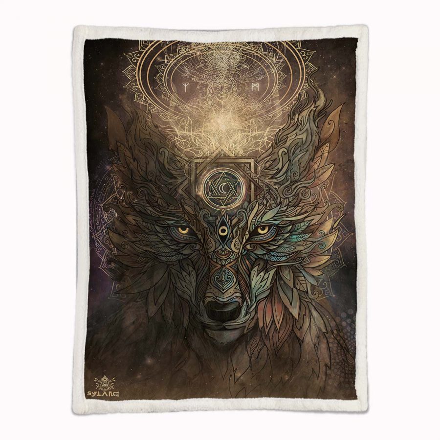 Wicca-Wolfsgeist Decke - Fleecedecke – Bild 2